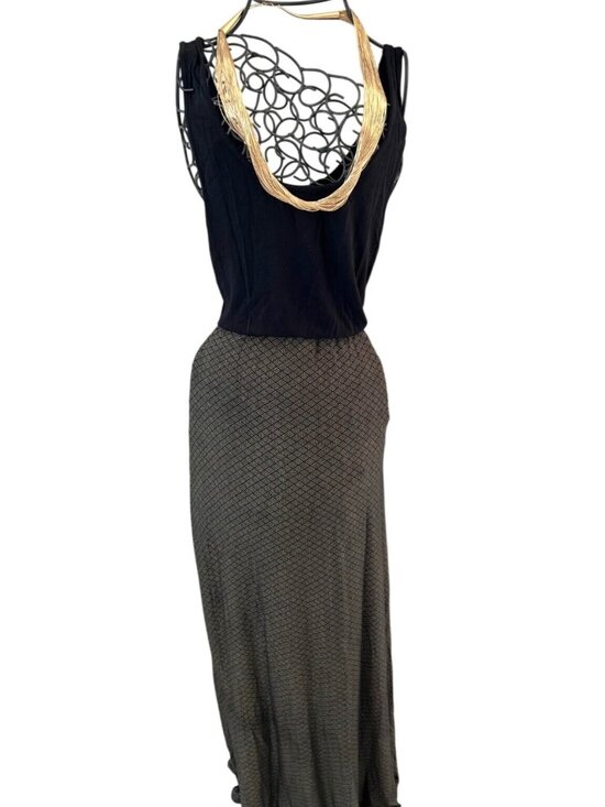 LA made Dresses & Skirts - LA Made Womens Black & Gray Maxi Tank Dress L